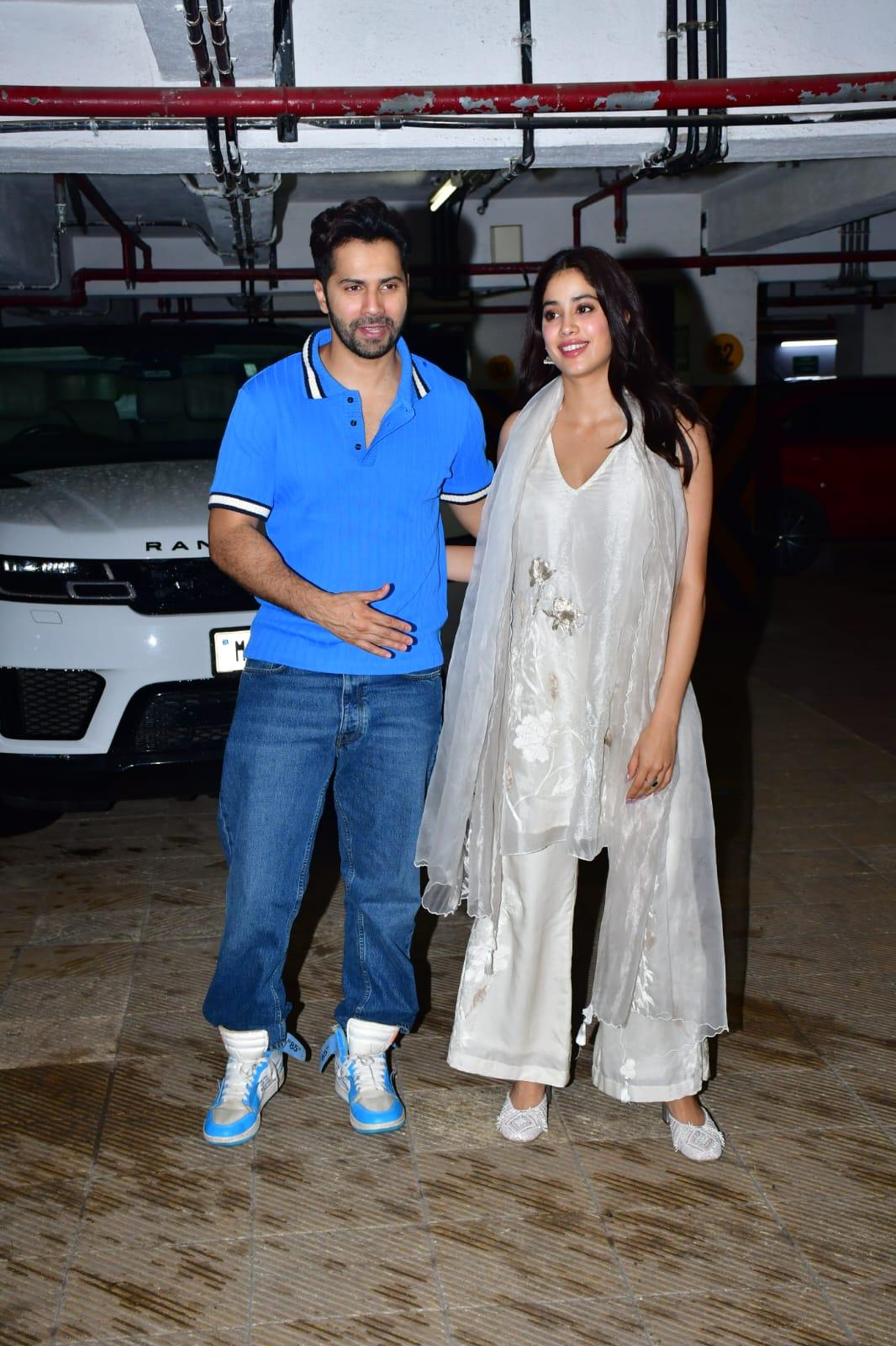 Varun and Janhvi exude happiness as the promotional activities for 'Bawaal' are in full speed